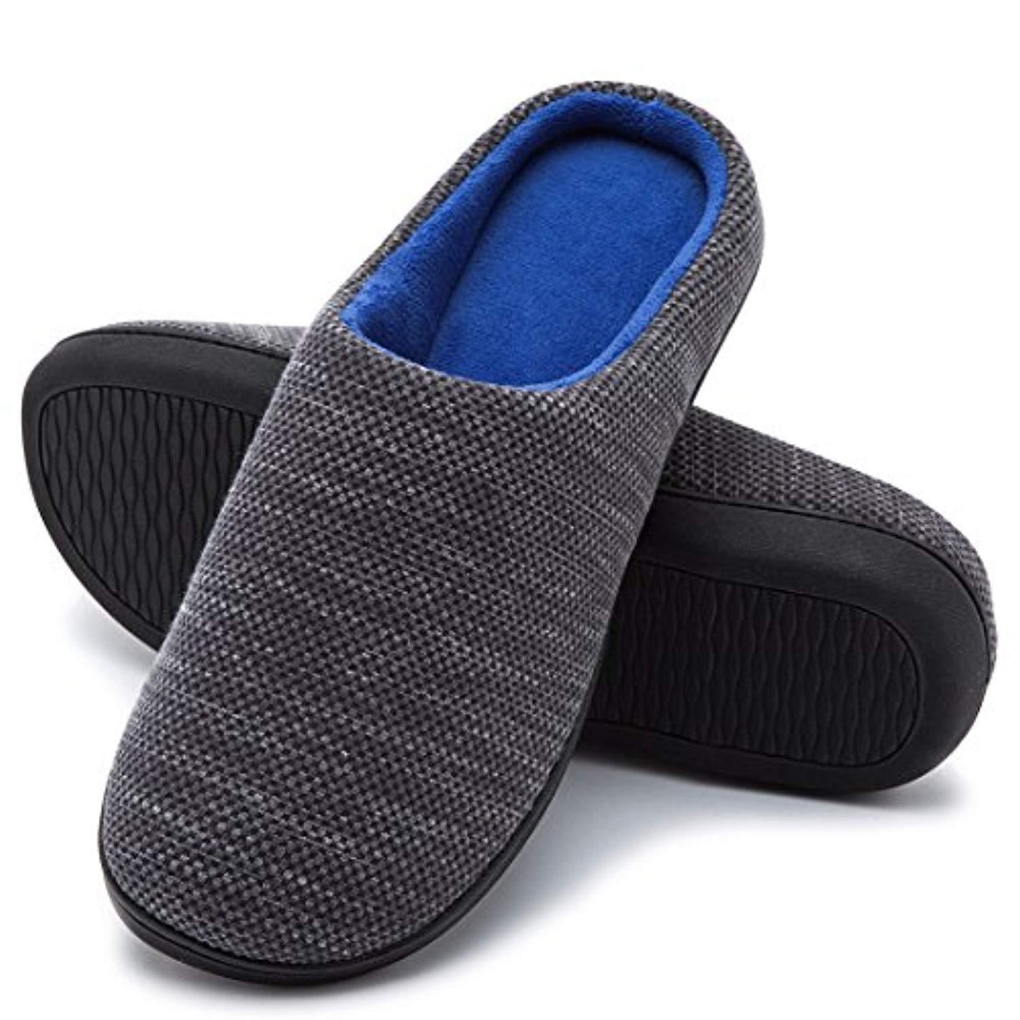 Spot cross-border e-commerce Amazon men and women memory sponge TPR slippers coral fleece slippers