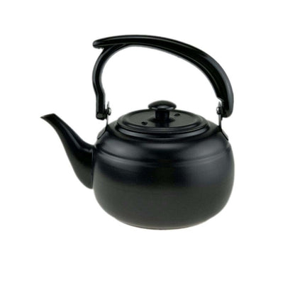 Factory wholesale stainless steel kettle black classic household compact simple teapot restaurant with filter teapot