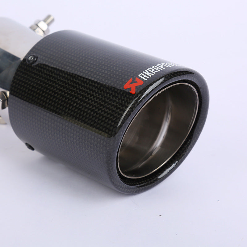 Carbon Fiber Tail Throat Car Exhaust Tail Pipe Lower Bend Multi-Directional Adjustable Curved Tail Throat Scorpio Ak Standard Tail Pipe
