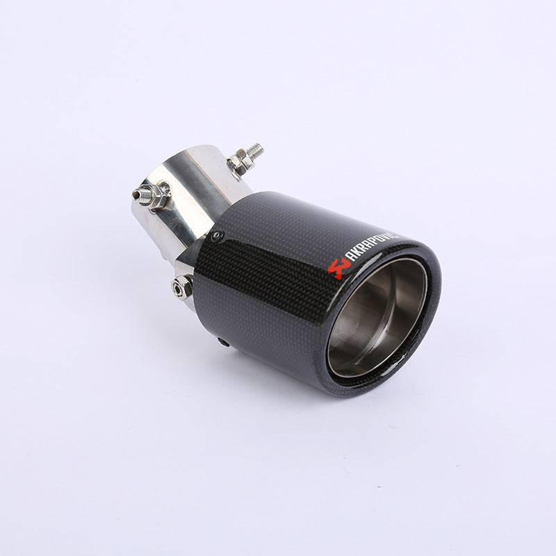 Carbon Fiber Tail Throat Car Exhaust Tail Pipe Lower Bend Multi-Directional Adjustable Curved Tail Throat Scorpio Ak Standard Tail Pipe