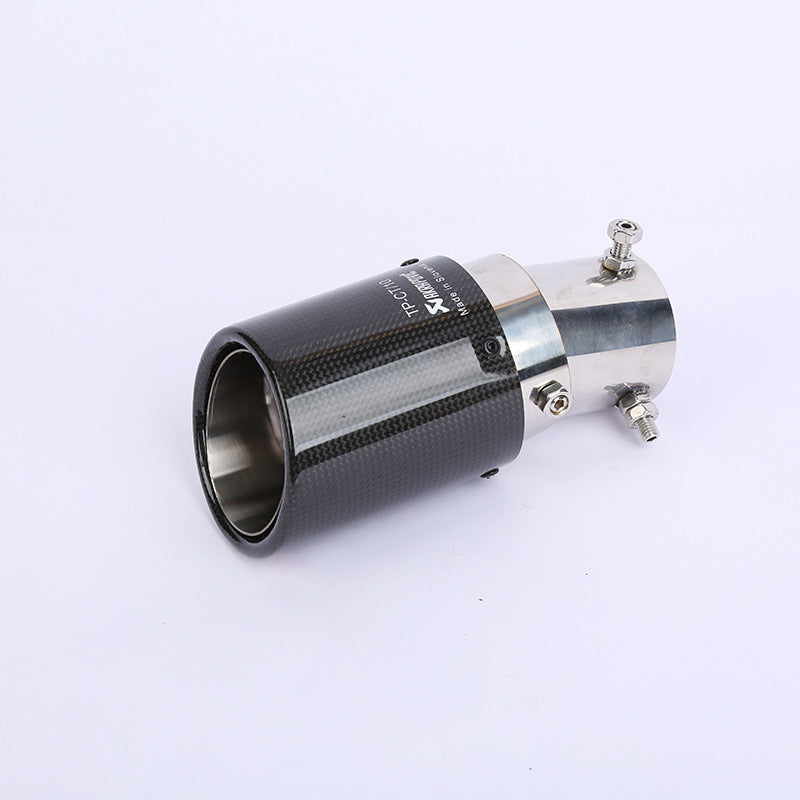 Carbon Fiber Tail Throat Car Exhaust Tail Pipe Lower Bend Multi-Directional Adjustable Curved Tail Throat Scorpio Ak Standard Tail Pipe