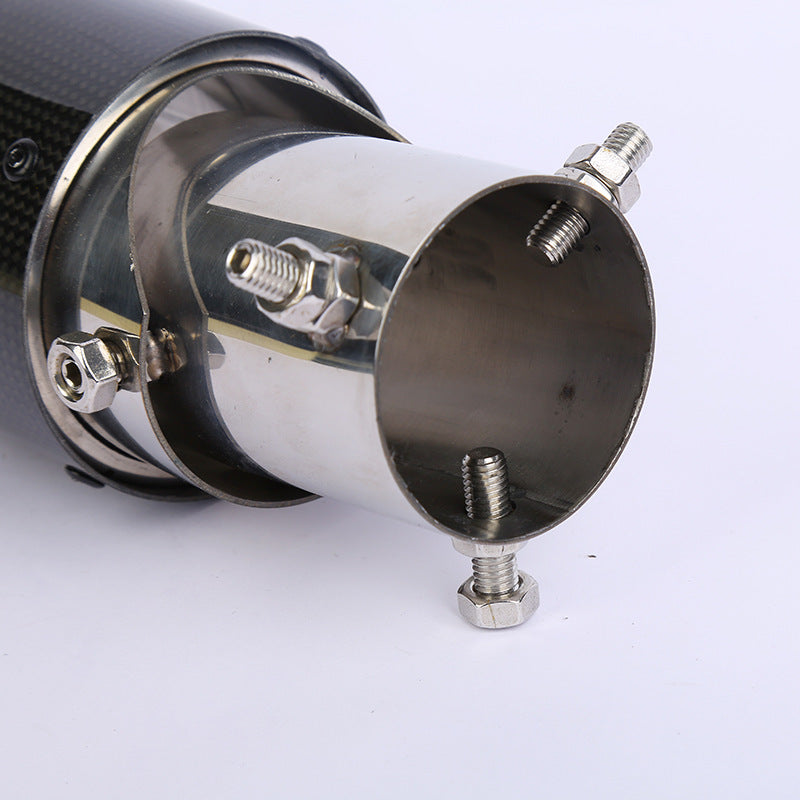 Carbon Fiber Tail Throat Car Exhaust Tail Pipe Lower Bend Multi-Directional Adjustable Curved Tail Throat Scorpio Ak Standard Tail Pipe