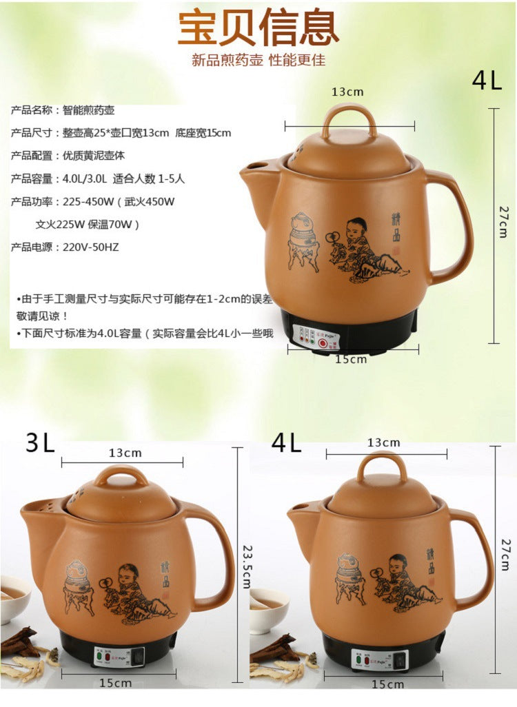 Factory wholesale decocting pot Chinese medicine pot automatic household Li Shizhen medicine pot plug-in decocting Chinese medicine casserole ceramic