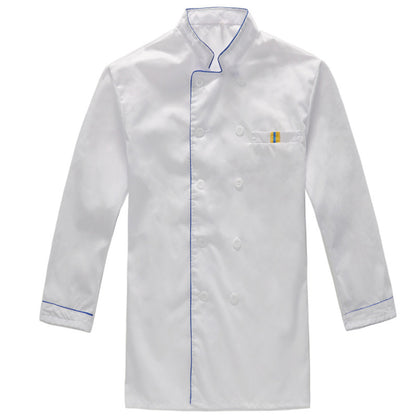 Restaurant and Cafeteria Kitchen Uniforms, Hotel Chef Work Clothes, Autumn and Winter Clothing, Hotel Long-Sleeved Chef Uniforms, Custom Logo for Men