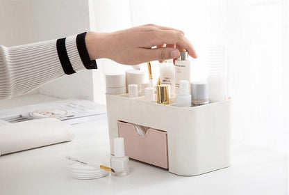 Drawer-Type Cosmetic Storage Box, Makeup Brush Organizer, Jewelry, Skin Care Products, Lipstick, Facial Mask Compartment Box
