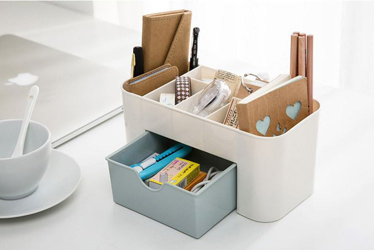 Drawer-Type Cosmetic Storage Box, Makeup Brush Organizer, Jewelry, Skin Care Products, Lipstick, Facial Mask Compartment Box