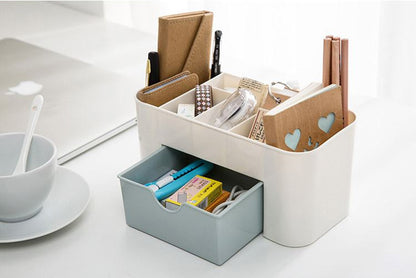 Drawer-Type Cosmetic Storage Box, Makeup Brush Organizer, Jewelry, Skin Care Products, Lipstick, Facial Mask Compartment Box