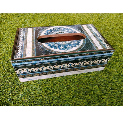 Handcrafted Enamel MDF Board Classic Customized Size Tissue Dispenser for Wedding & Event Decor