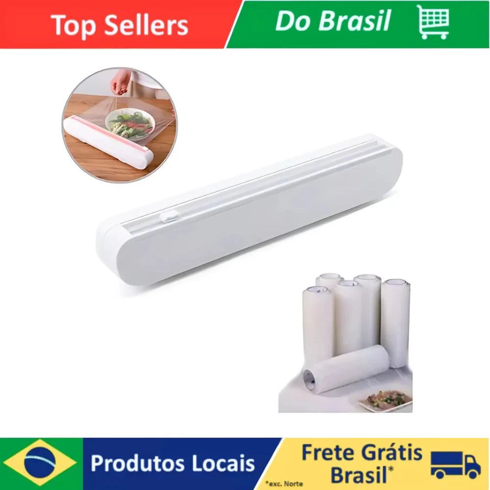 Plastic Cutter Adjustable PVC Film Discard Dispenser with Sent Sealing