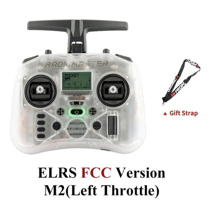 Radiomaster Pocket EdgeTX 2.4G Radio Controller FCC LBT (Mode2 Left-handed Throttle ) CC2500 / ELRS Hall Gimbal Transmitter