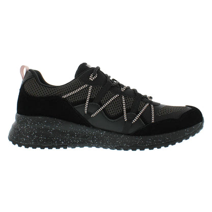 Skechers Bobs Squad 3 Zigzag Swagger Women's Sporty Court Sneakers Black with Soft Mesh Lining and PU Insole | 100% Authentic