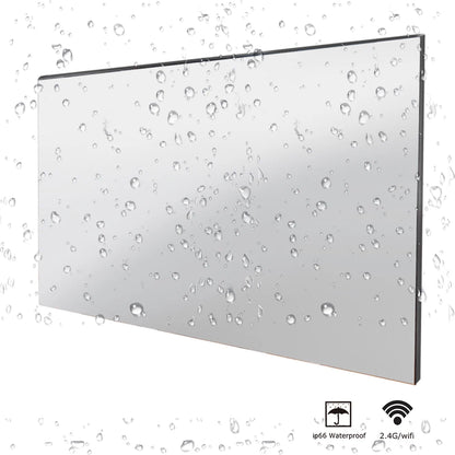 Souria 22 inches Smart Magic Mirror Waterproof TV for Bathroom Hotel DTV Tuner WiFi Bluetooth Built-in Apps Store ATSC DVB-T T2