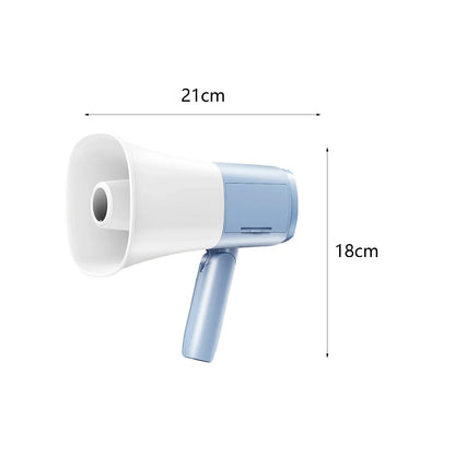 Bullhorn Megaphone Speaker Foldable Handle Amplifier 800m Penetrations for Outdoor Safe Drills Sports Cheerleading Fan Coaches