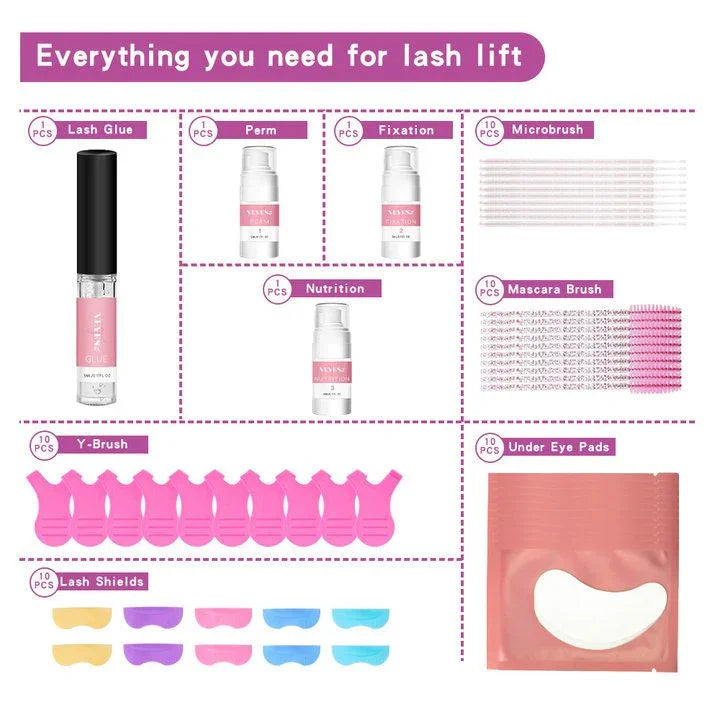 VEYES Professional Custom logo Wholesale Inconsign Lash Lift Private Label Upgraded Lash Perm Eyelash Lift Kit Lash Lift