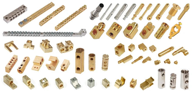 Brass Terminal Blocks CNC Machined Parts High Voltage Electrical Wiring Terminals OEM ODM Wholesale Export Manufacturer