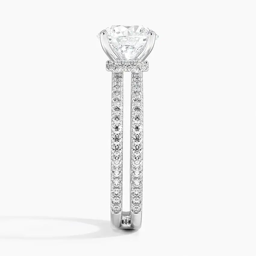 High End Princess Cut VVS Lab Grown Diamond 14k White Gold Engagement Ring Fine Fashion Jewelry For Women Direct From Factory