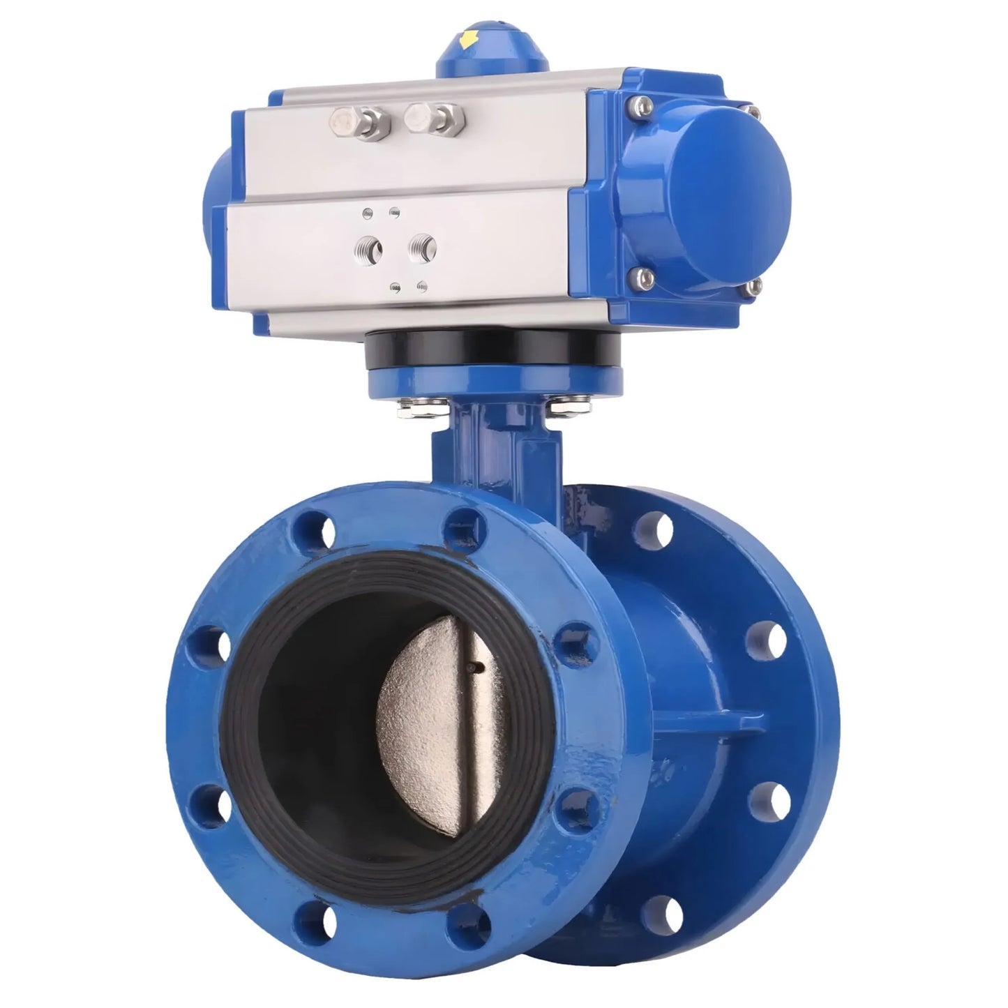High-Temperature Spring Return Pneumatic Actuator for Butterfly Valves Regulating Control Structure for Water Gas Oil Base Media