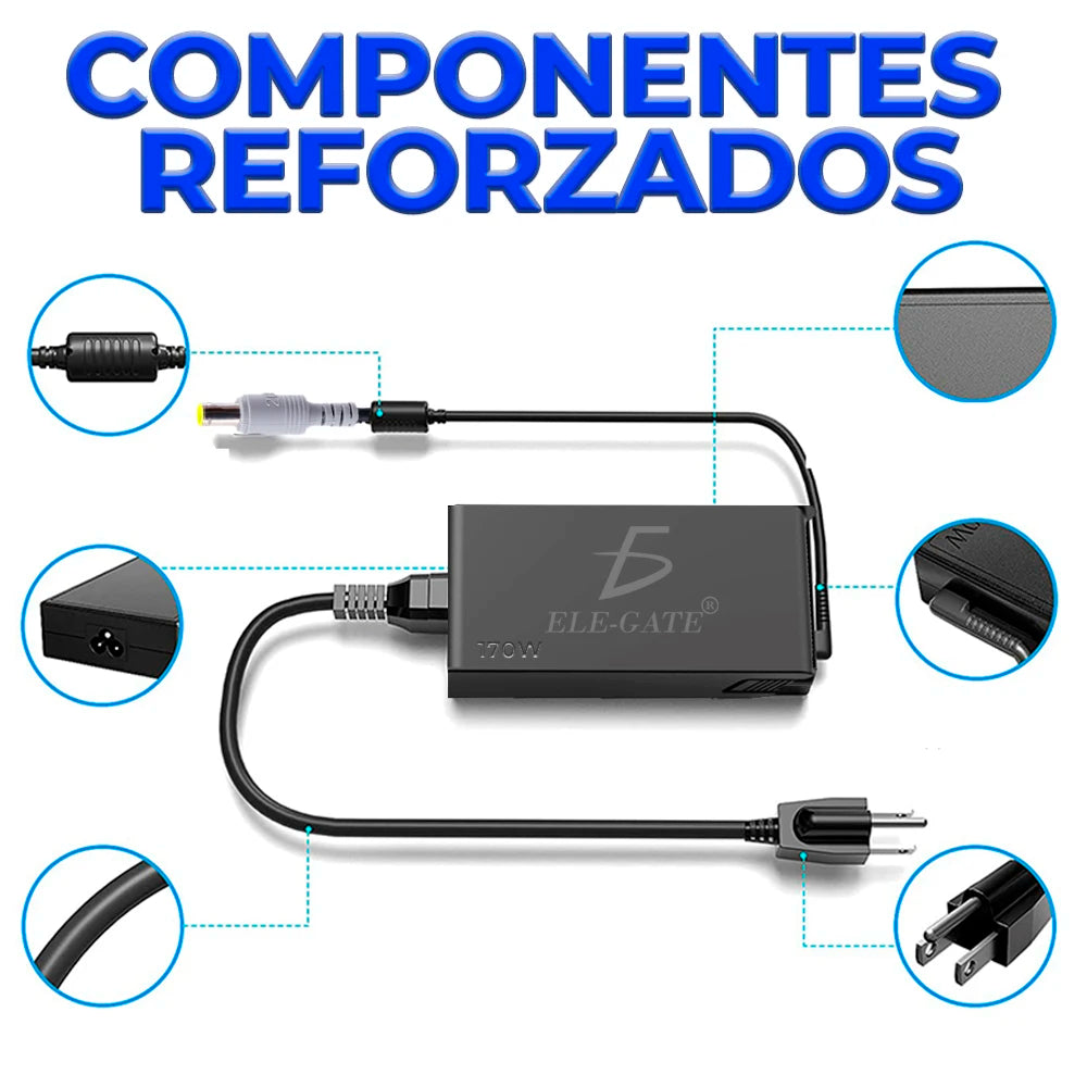 For 170W 20V 8.5A Black Laptop Charger 7.95.5mm Tip AC Adapter