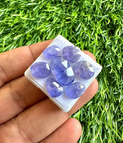 Glamorous LOOSE Lab Grown Royal Blue Tanzanite Rose Cut Gemstone 2 Carat Third Party Certified Great Gems Color Play Ring Stone
