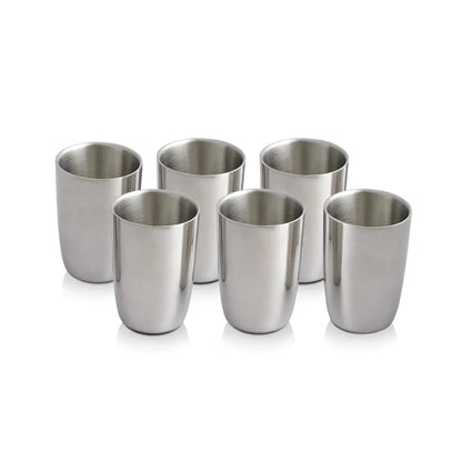Top Seller Metal Drinking Stackable Durable Party Wine Glasses Stainless Steel Tumbler Cup Drinking Glass Wholesale Bulk Orders