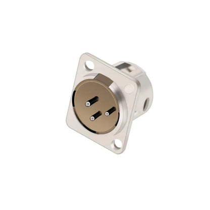 1pc 3Pin Male/Female XLR Speaker Panel Mount Chassis MIC Socket Adapter Audio Jack Connector,Zinc Alloy Shell+Copper Contact