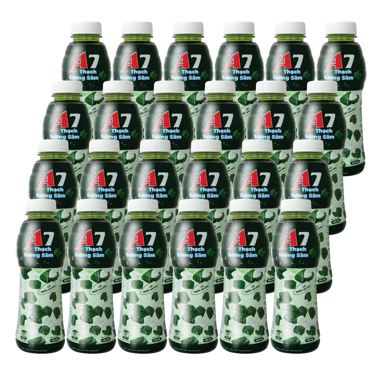 Green Grass Jelly Drink Hot-selling Green Tea Jelly Topping Bubble Milk Tea tray 24 bottles Refresh Green Grass Jelly Soft Drink