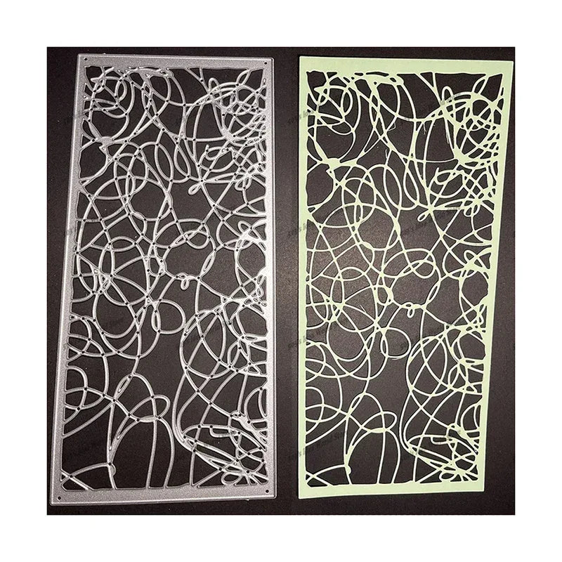 New Arrival Autumn Leaf Trees Background Metal Cutting Dies for 2025 DIY Scrapbooking Winter Frame Card Making Note Stencils