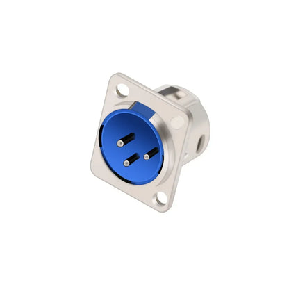 1pc 3Pin Male/Female XLR Speaker Panel Mount Chassis MIC Socket Adapter Audio Jack Connector,Zinc Alloy Shell+Copper Contact