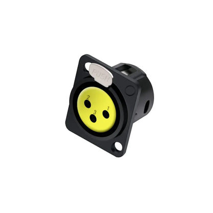 1pc 3Pin XLR Male/Female Panel Mount Chassis MIC Socket Audio Microphone Jack Plug Connector,Zinc Alloy Shell+Copper Contact