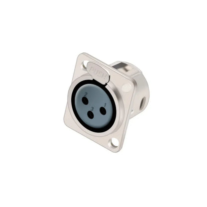 1pc 3Pin Male/Female XLR Speaker Panel Mount Chassis MIC Socket Adapter Audio Jack Connector,Zinc Alloy Shell+Copper Contact