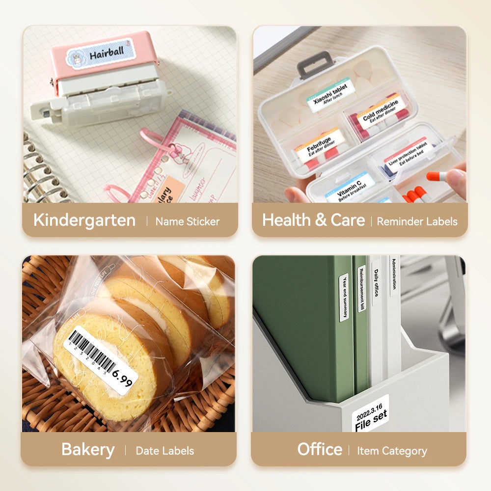 Niimbot D11 D110 D101 H1S Mini Thermal Printer Pocket Label Maker USB Bluetooth Label Stick Printer Inkless DIY Name Price Tag