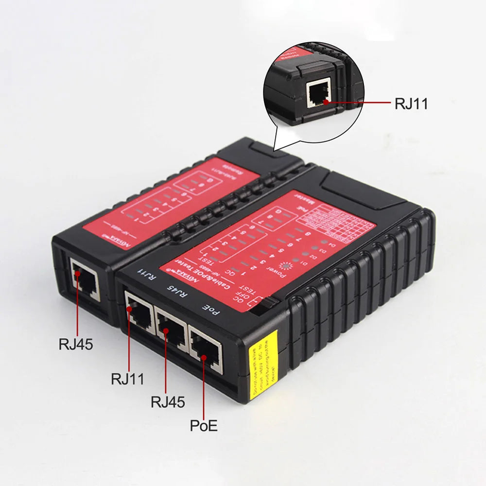 NOYAFA NF-468S Network Cable Tester RJ11 RJ45 Wire Detector Cat5 Cat6 Cable/Wire Continuity Detectors Fault Point Tester