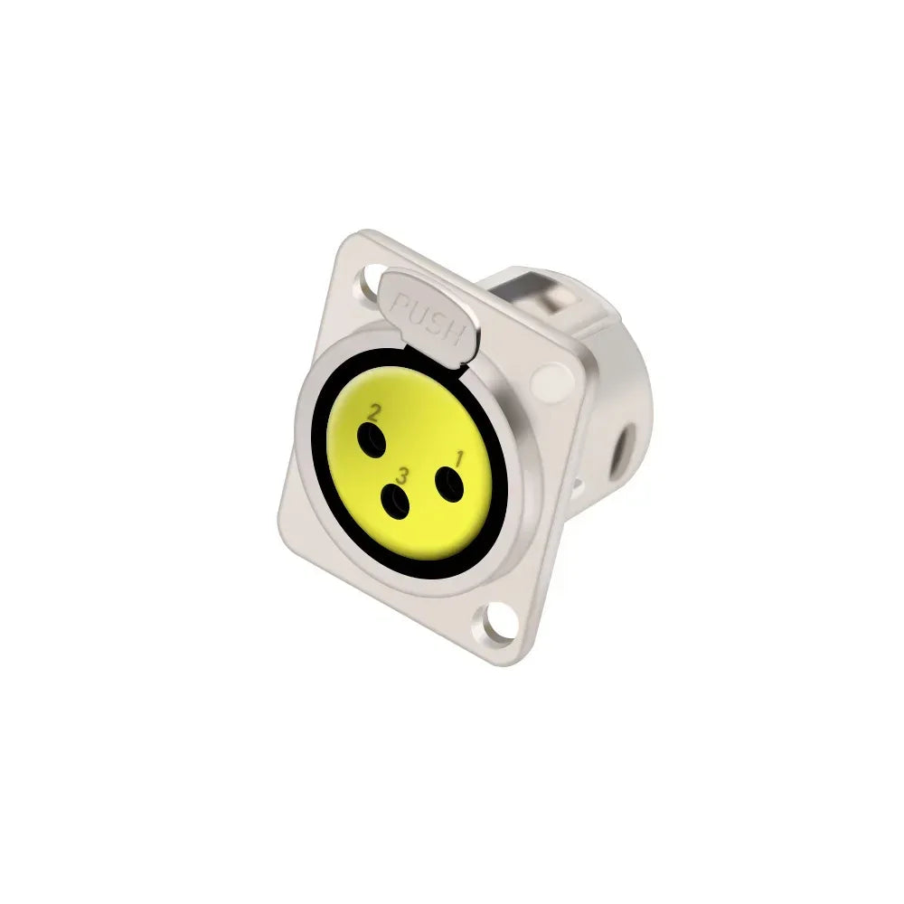 1pc 3Pin Male/Female XLR Speaker Panel Mount Chassis MIC Socket Adapter Audio Jack Connector,Zinc Alloy Shell+Copper Contact