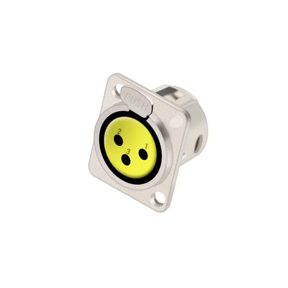 1pc 3Pin Male/Female XLR Speaker Panel Mount Chassis MIC Socket Adapter Audio Jack Connector,Zinc Alloy Shell+Copper Contact