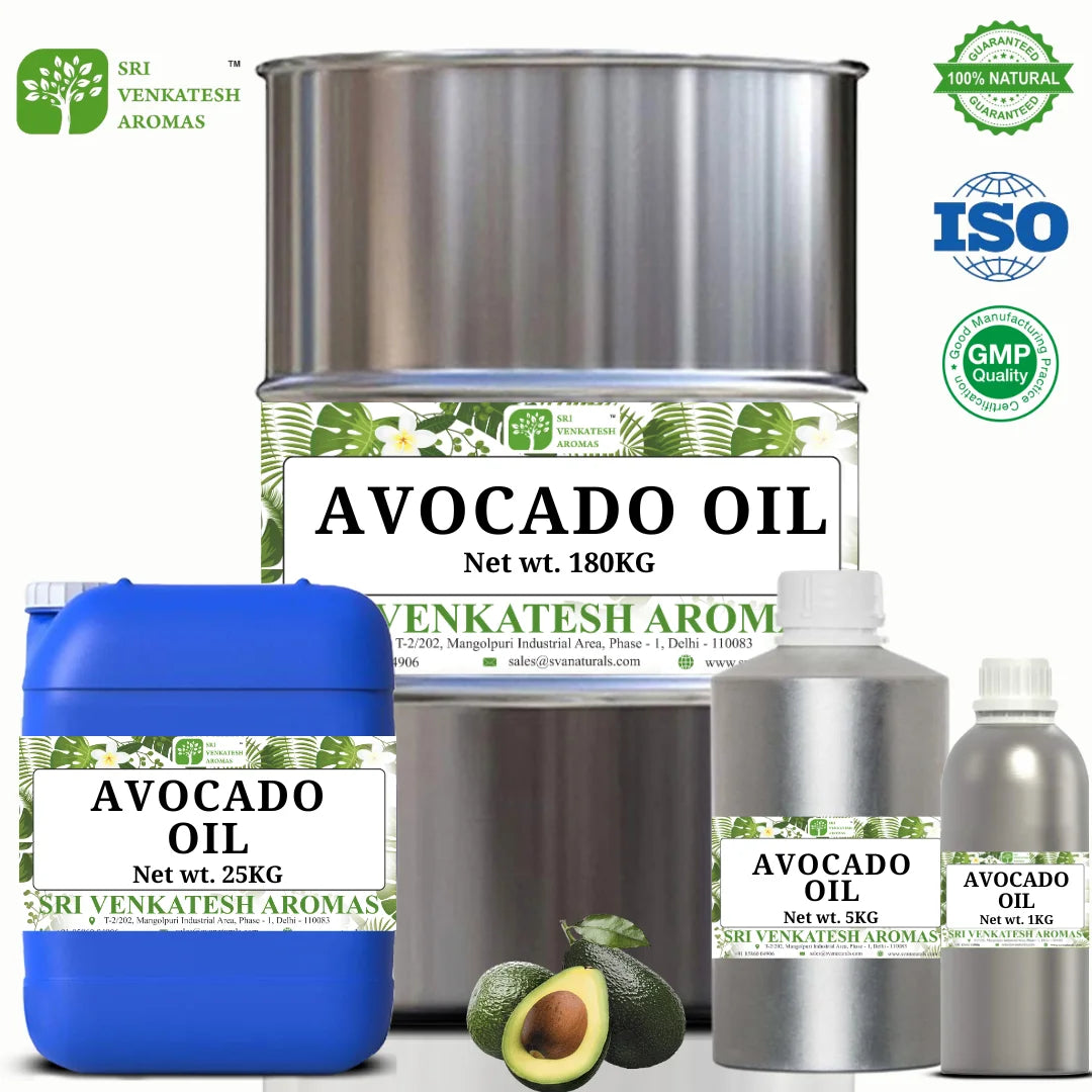 Wholesale Cold-Pressed Avocado Oil 100% Natural Plant-Based Extract Direct from Manufacturers India | 5 kg Pack