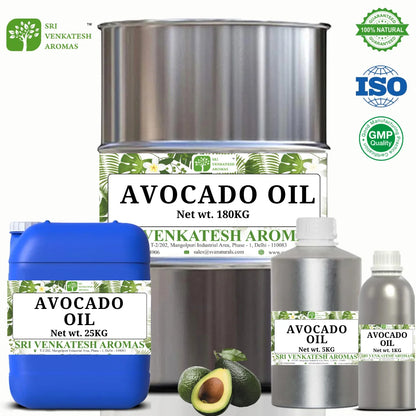 Wholesale Cold-Pressed Avocado Oil 100% Natural Plant-Based Extract Direct from Manufacturers India | 5 kg Pack