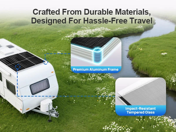 ECO-WORTHY 780W 4PCS 195W 3.12KWH Solar Panels with Upgrade Ground Mount for Shed, Home, Farm & Garden, Mounting Bracket