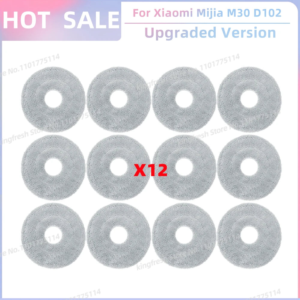 Fit For Xiaomi Mijia M30 D102, Xiaomi X20 Pro D102GL / X20 Max D109GL Parts Main Side Brush Filter Mop Cloth Dust Bag