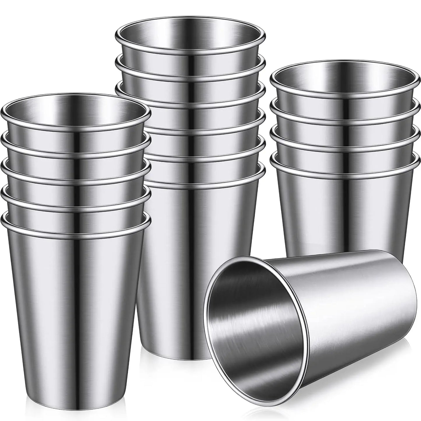 High Quality Wholesale  Stainless Steel Pint Cup Shot Wine Glasses Metal Cup for Drinking Outdoors Serving Hot Cold Drinks
