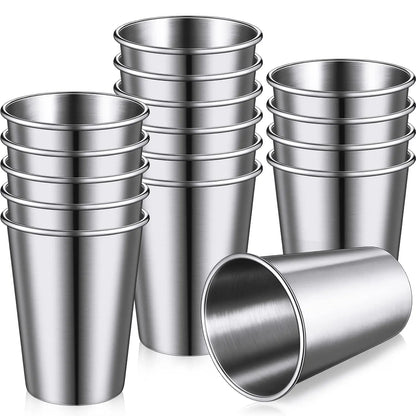 High Quality Wholesale  Stainless Steel Pint Cup Shot Wine Glasses Metal Cup for Drinking Outdoors Serving Hot Cold Drinks