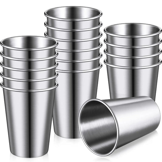 High Quality Wholesale  Stainless Steel Pint Cup Shot Wine Glasses Metal Cup for Drinking Outdoors Serving Hot Cold Drinks