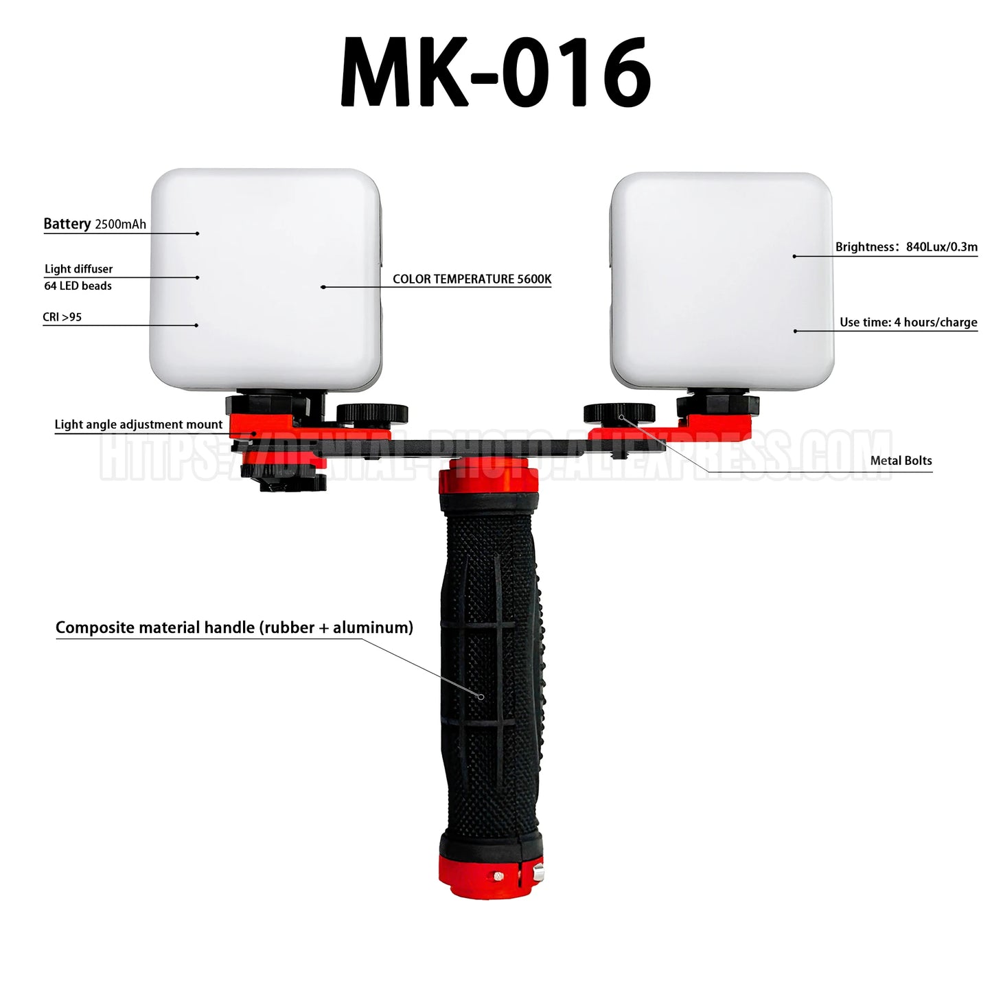 Mobile Photography LED Light Phone Photo Video Flashlight Lighting for Macro, Nail, Manicure Makeup Photography