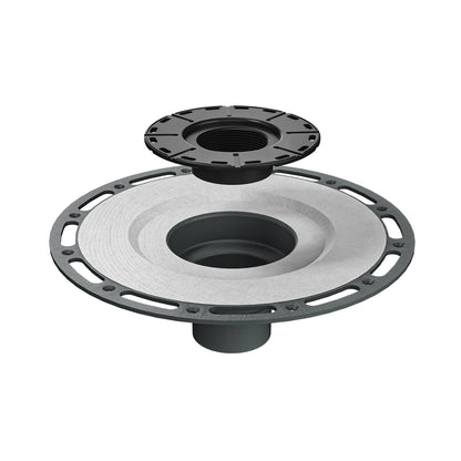 Dropshipping Available Modern 6x6 Inch Black Stainless Steel Square Floor Drain Rectangle Design Plastic Base for Bathroom Use