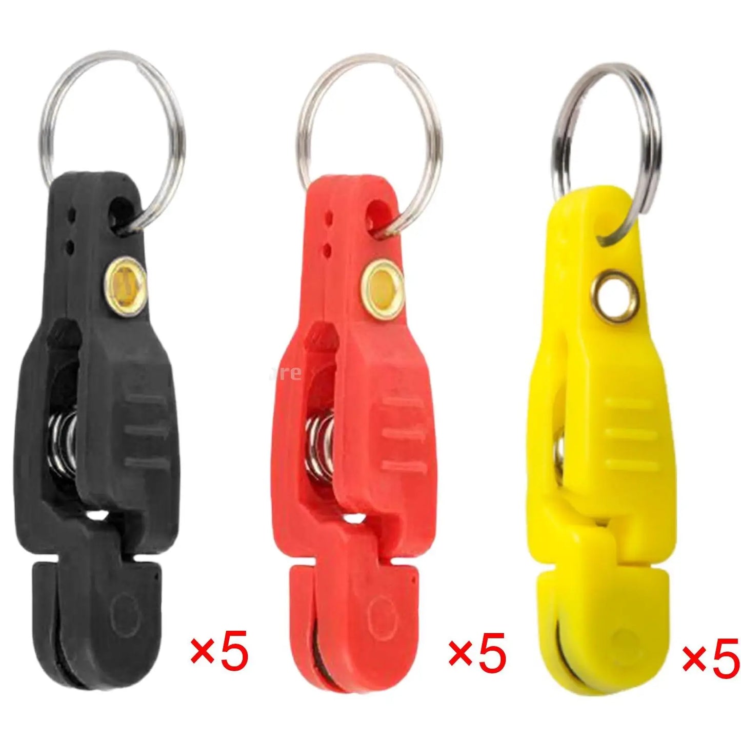 5 Pieces Heavy Tension Snap Release Clips for Weight Boat Fishing Downrigger with Key Ring for Kite Weight Downrigger ﻿ ﻿