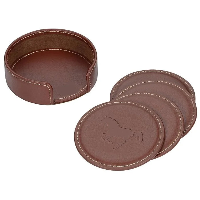 Best Price Premium Quality Business Gift Leather Coasters Set and Coffee Table Mat Cup Coasters Table Decoration Accessories
