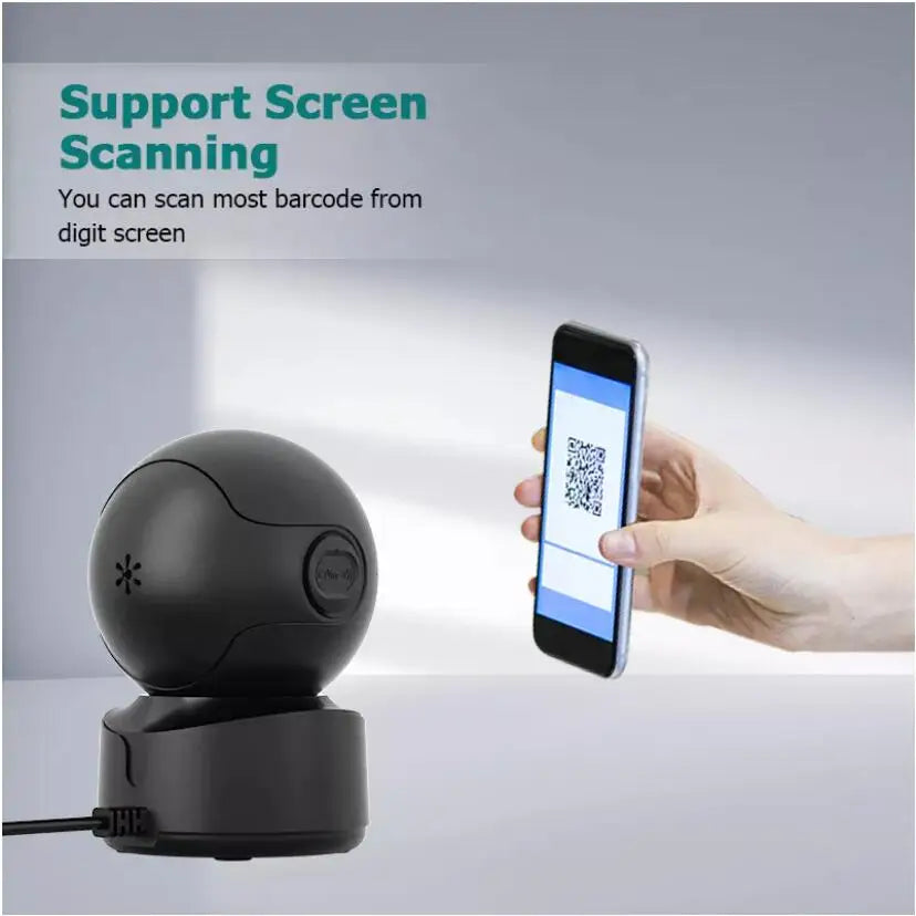 NETUM A5 2D Desktop Barcode Scanner, Omnidirectional Hands-Free Wired USB Big Barcode Reader 1D QR Screen Barcodes Scanning
