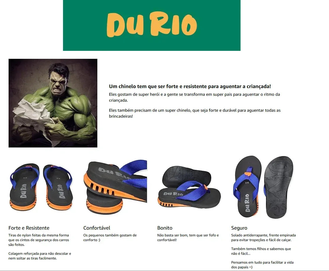DuRio Air Premium Children's Slipper With Jumping Boy and Girl