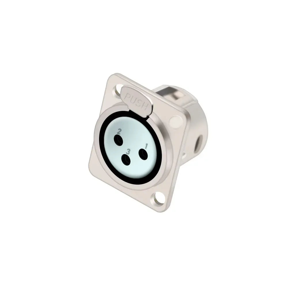 1pc 3Pin Male/Female XLR Speaker Panel Mount Chassis MIC Socket Adapter Audio Jack Connector,Zinc Alloy Shell+Copper Contact