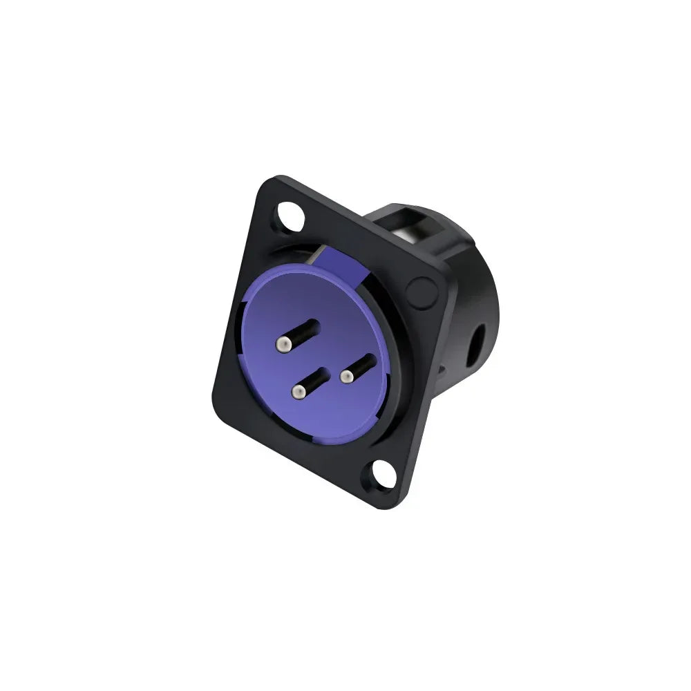 1pc 3Pin XLR Male/Female Panel Mount Chassis MIC Socket Audio Microphone Jack Plug Connector,Zinc Alloy Shell+Copper Contact