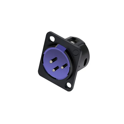 1pc 3Pin XLR Male/Female Panel Mount Chassis MIC Socket Audio Microphone Jack Plug Connector,Zinc Alloy Shell+Copper Contact